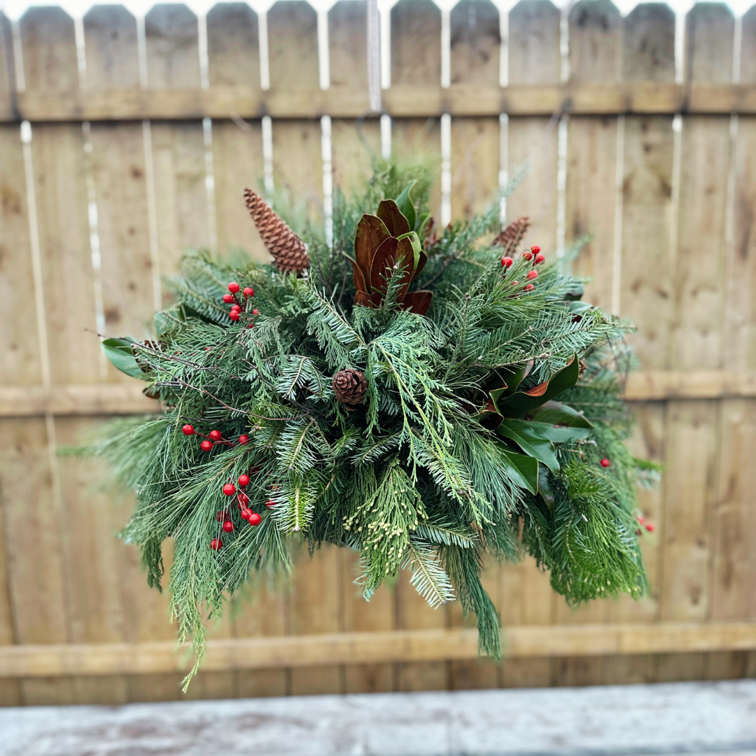 RED // Holiday Hanging Basket Drop-In