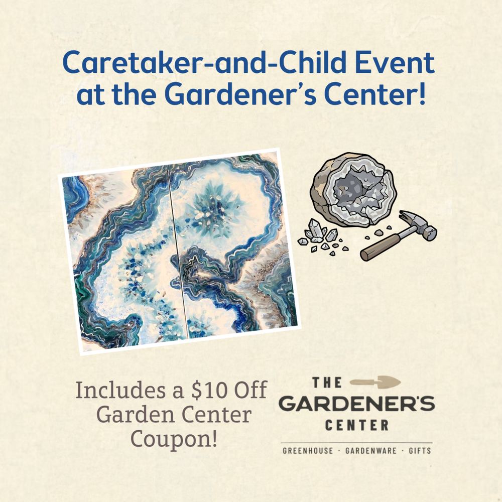 Geode Painting w/ Pinot's Palette: Adult & Child Package