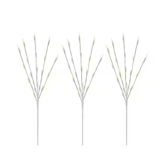 LIGHTS // White Lighted Tree Branch Set (3pc) — Holiday Add-On