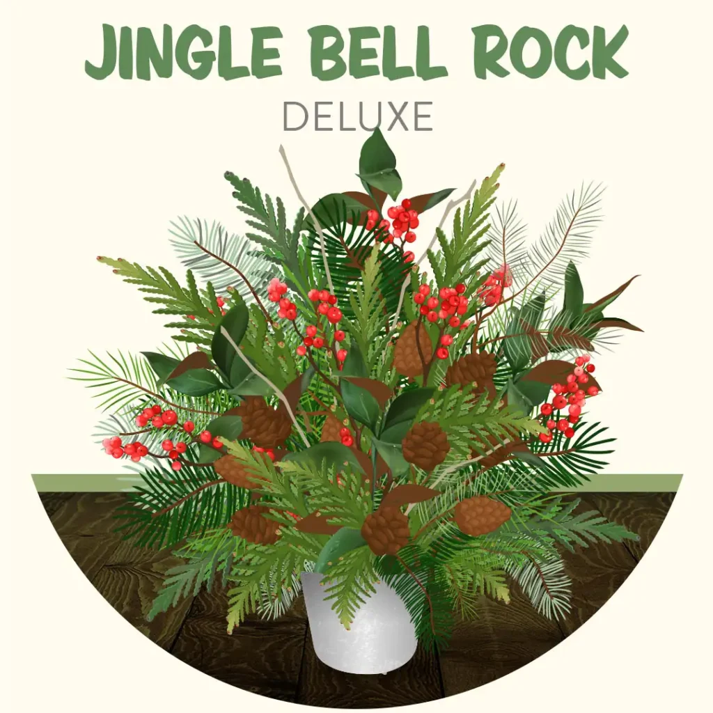 Evergreen Porch Pot Drop-In "Jingle Bell Rock" at The Gardener's Center