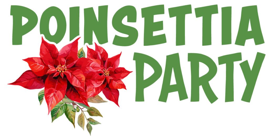 Poinsettia Party Logo