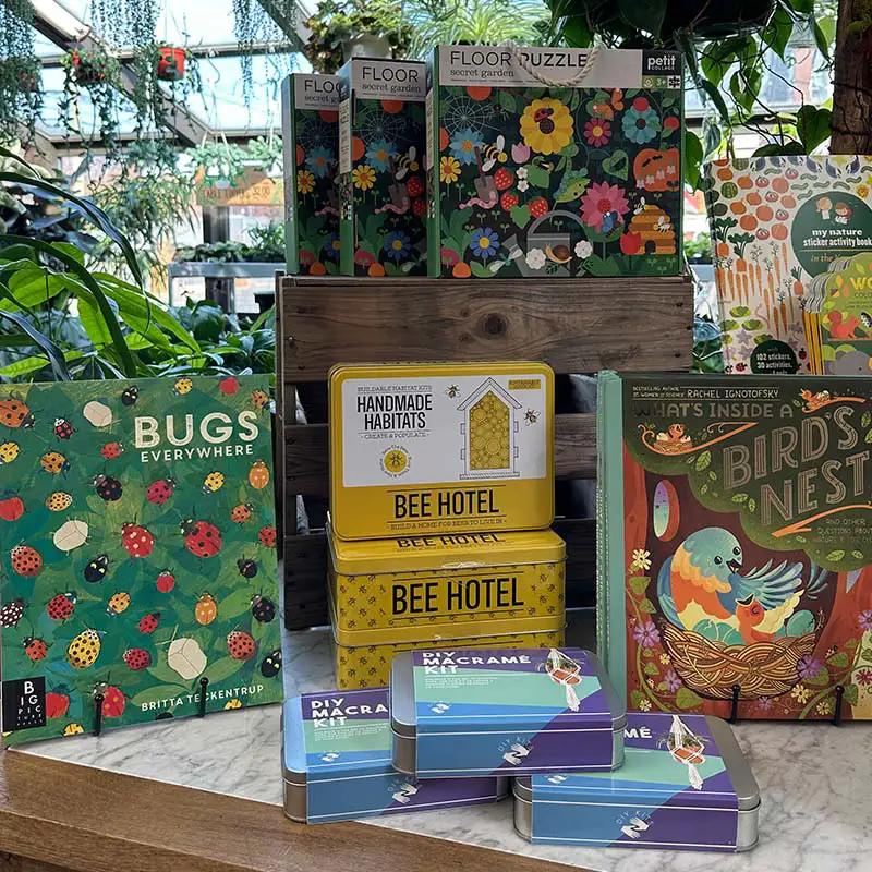 Find unique gifts for plant, bug and bird lovers at The Gardener's Center.