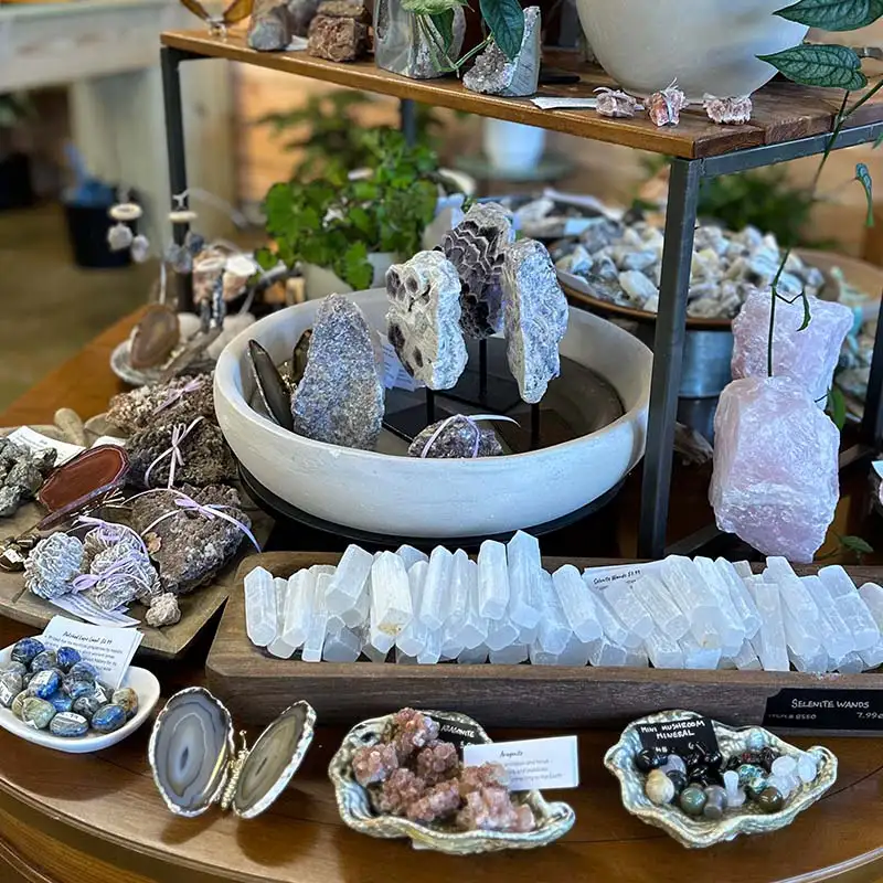 Find crystals, geodes, minerals, gemstones, rocks and more at The Gardener's Center.